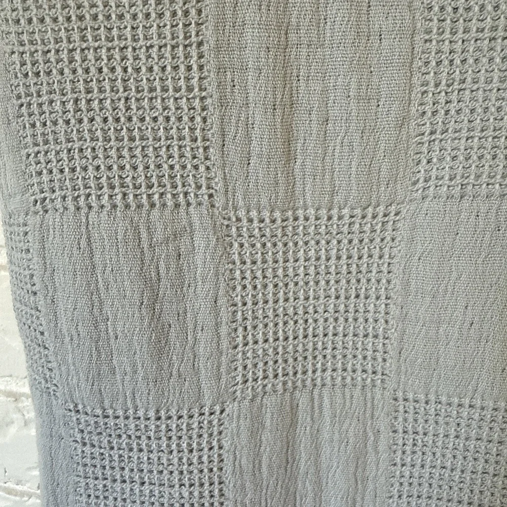 PISCATEXTIL Blue Matelasse Cotton Throw Blanket, 50x70, Made In Portugal